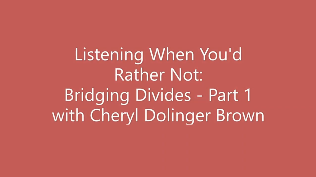 Listening When You’d Rather Not RECORDING