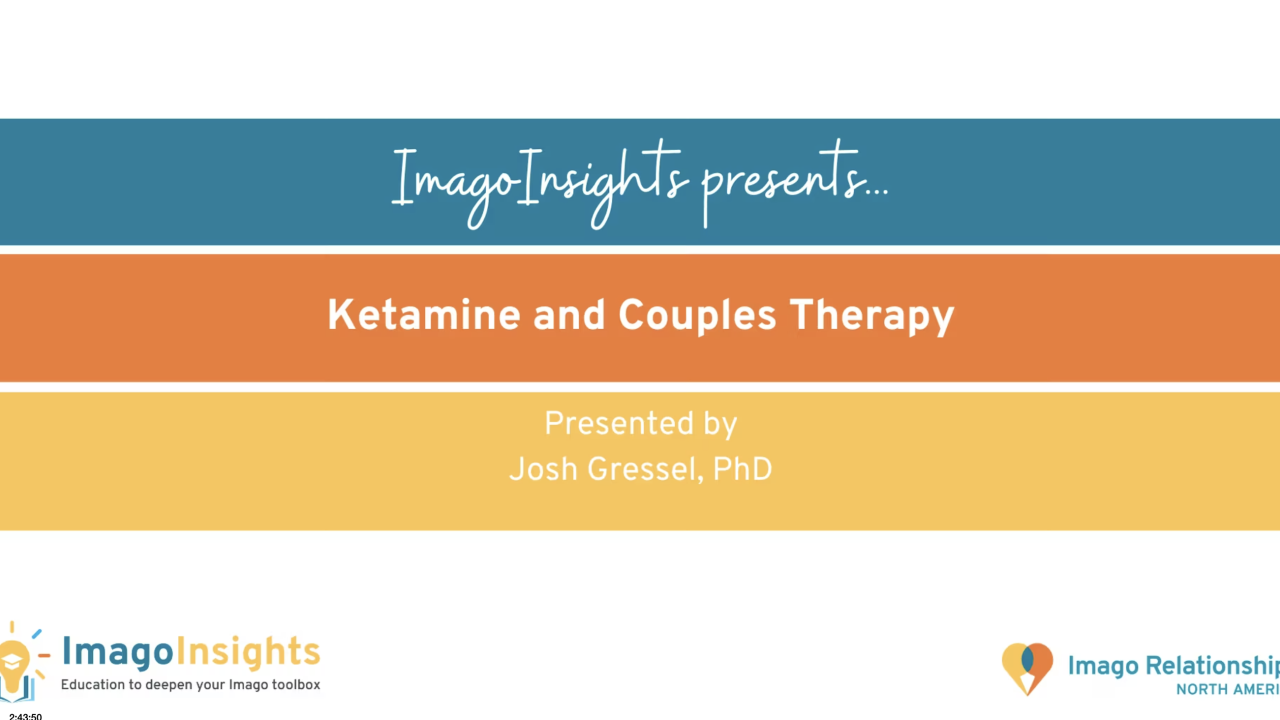 Ketamine and Couples Therapy RECORDING